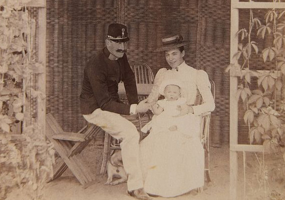 A gyermek Széchenyi Zsigmond szüleivel