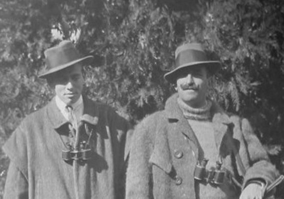 Közös vadászaton Széchenyi Viktor és Zsigmond (1915)